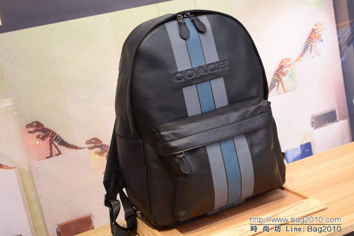 COACH蔻馳 男士雙肩包 專櫃最新款 72237 頭層牛皮 休閒經典百搭  Chz1571